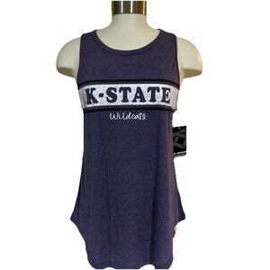 Women's Colosseum NCAA K-State KSU Wildcats Purple Tank Size Medium New